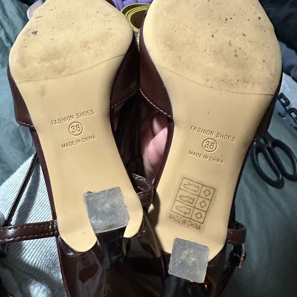 Brown Slingback Heels - Picture 3 of 3